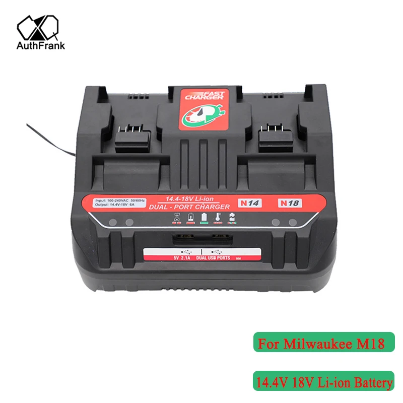 

Сменное зарядное устройство для литий-ионных аккумуляторов Milwaukee & M18 6A 14,4 V 18V 48 - 11 - 24xx