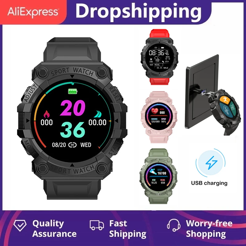 

Mini FD68S IP68 Waterproof Smart Watch Men Heart Rate Blood Pressure Monitor Sport Fitness Tracker Smartwatch Usb Charging