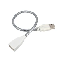 usb male to female extension cable led light fan adapter cable flexible metal hose power supply 2 copper core