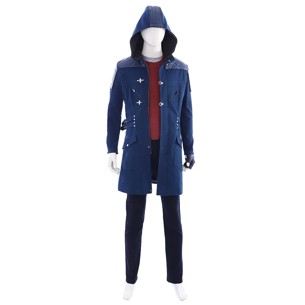Set without shoes Игра Nero, для косплея костюм чехлы для телефонов Nero синий плащ-Тренч Куртки для взрослых Для мужчин Хэллоуин Карнавальный Наряд полный набор все размеры COSPLAYONSEN Сделано - Цвет: Set without shoes