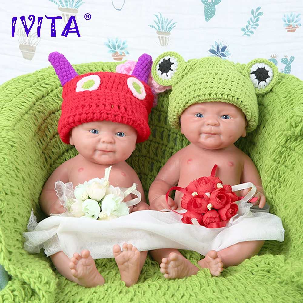 

36cm 1.65kg 100% Full Silicone Reborn Doll 3 Colors Eyes Choices Realistic Baby Toys for Children Christmas Gift