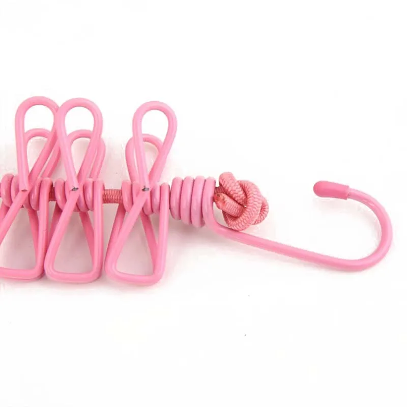 Сушилка для одежды вешалка на веревку раздвижная селфи Путешествия Портативный