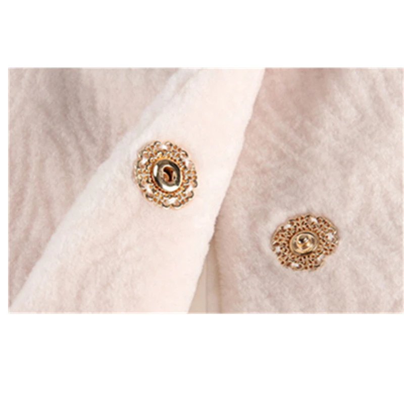 Зимнее женское пальто из натурального меха ягненка Толстая теплая Натуральная