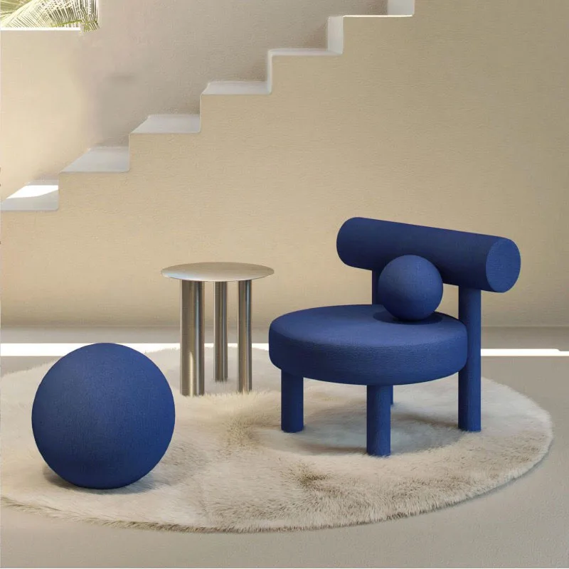 Nordic спинка одноместное кресло для Гостиная или кафе 좌식의자 в минималистском