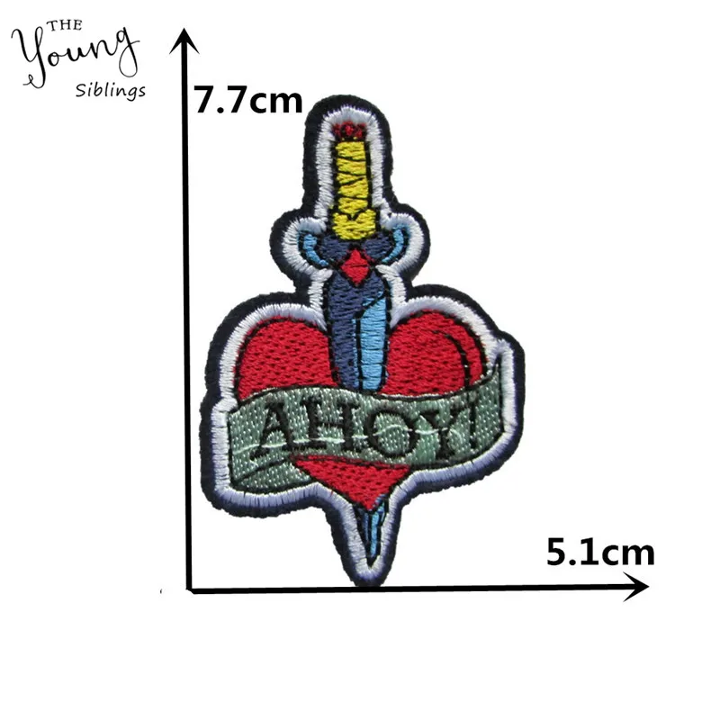 

Brand new Fashion style Cartoon Badges Hot melt adhesive Applique Embroidery Patches Stripes DIY Clothing Accessories 1pcs sell