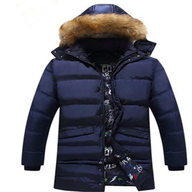 Зимняя Повседневная модная мужская Толстая удлиненная куртка пуховик со съемным