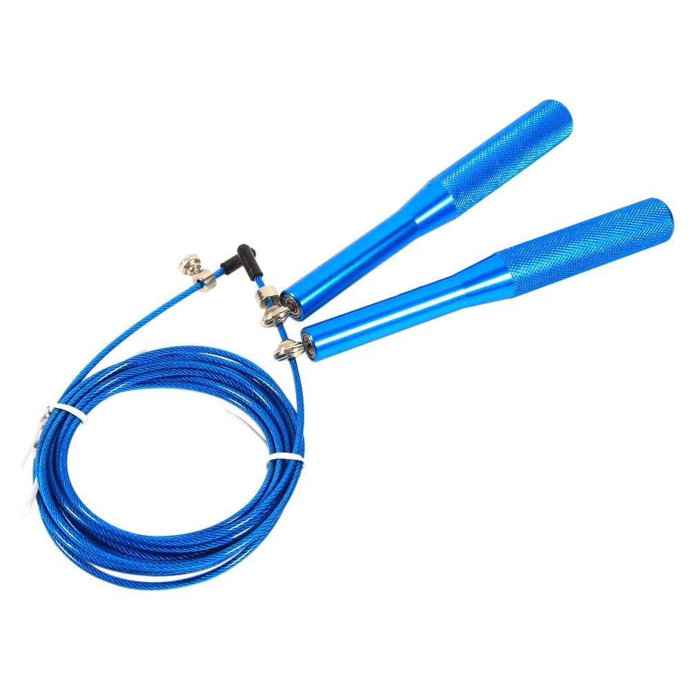 

Aluminium Alloy Speed Adjustable Jump Rope Steel Wire Speed Skipping Rope(blue)