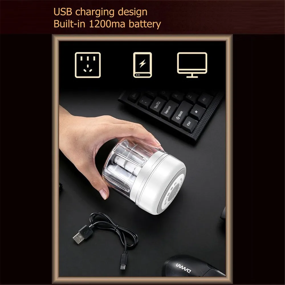 

Electric Garlic Masher Sturdy Durable Mini Crusher Chopper USB Charging For Crushed Garlic Crushed Ginger Crushed Fresh Chili