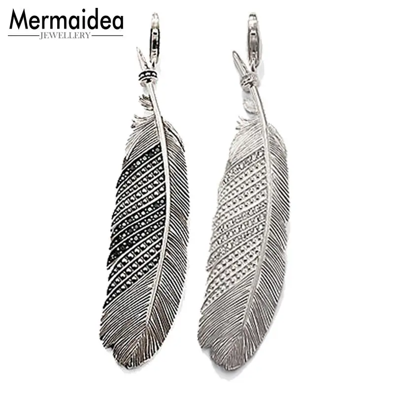 Подвески из фианита и пера новинка 2020 модные ювелирные изделия стильное ожерелье