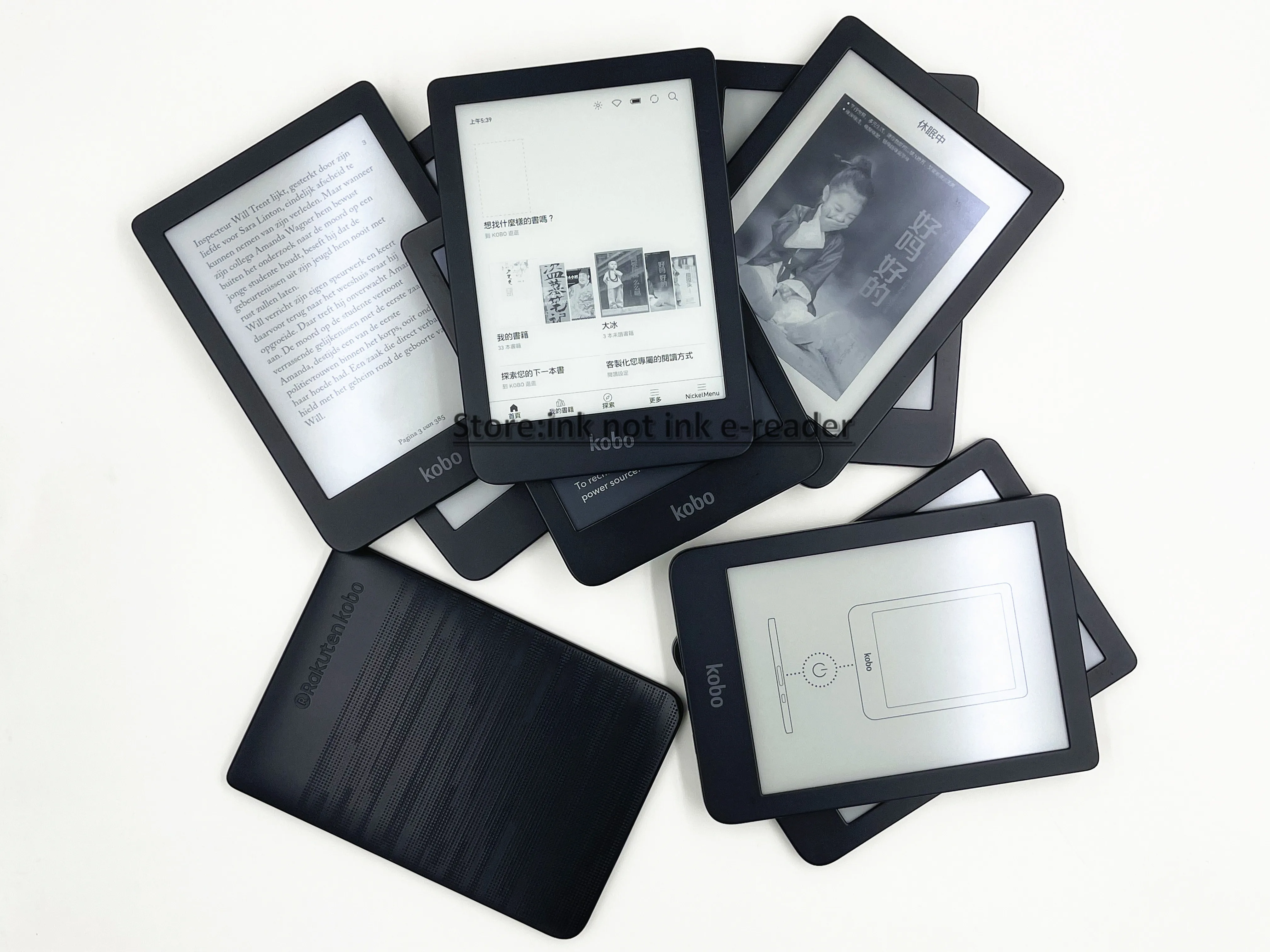 KOBO Clara HD N249 читалка clara сенсорный экран чтения электронных книг e ink спереди