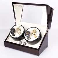 4 slots top quality watch winder motor stop automatic watch wooden watch winder for automatic watches 0908 20