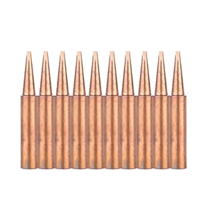 10 шт.компл. бессвинцовые наконечники для паяльника 900M-T-1.6D, сменная сварочная головка для паяльной станции 936 852D, Ремонтный инструмент