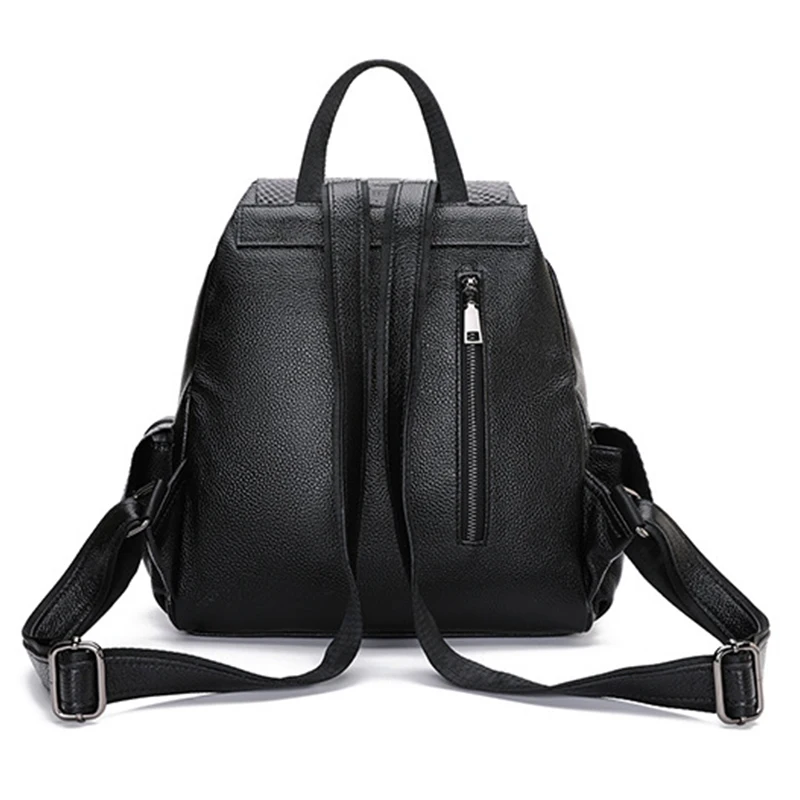 Женский рюкзак из 100% натуральной кожи с узором под крокодила | Багаж и сумки