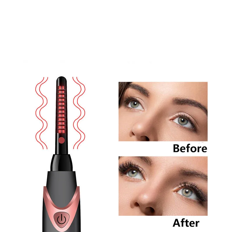 

Electric Heat Eyelash Curler Chargable Power Long Lasting Heated Eye Lash Curler Portable Curling Extension For Women Eye Makeup