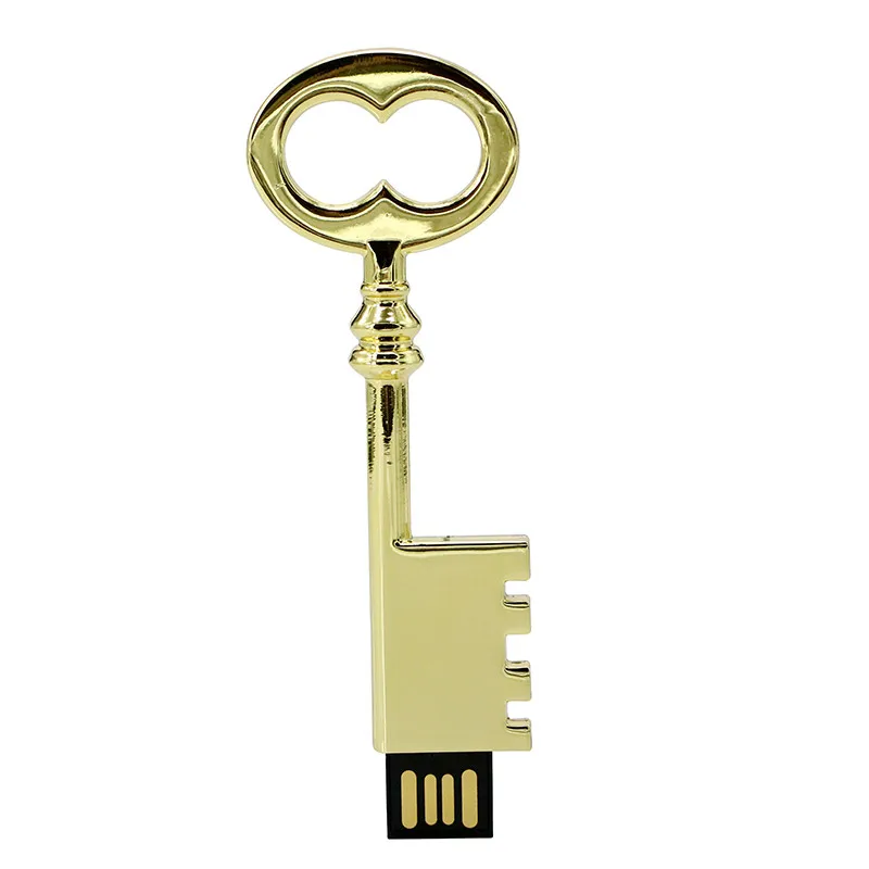 Сердце ключ USB флэш-накопитель ювелирные изделия Алмазный ключ ручка-накопитель 4G 8GB 16GB 64GB Флешка карта памяти Usb флешка водонепроницаемый металлический ключ