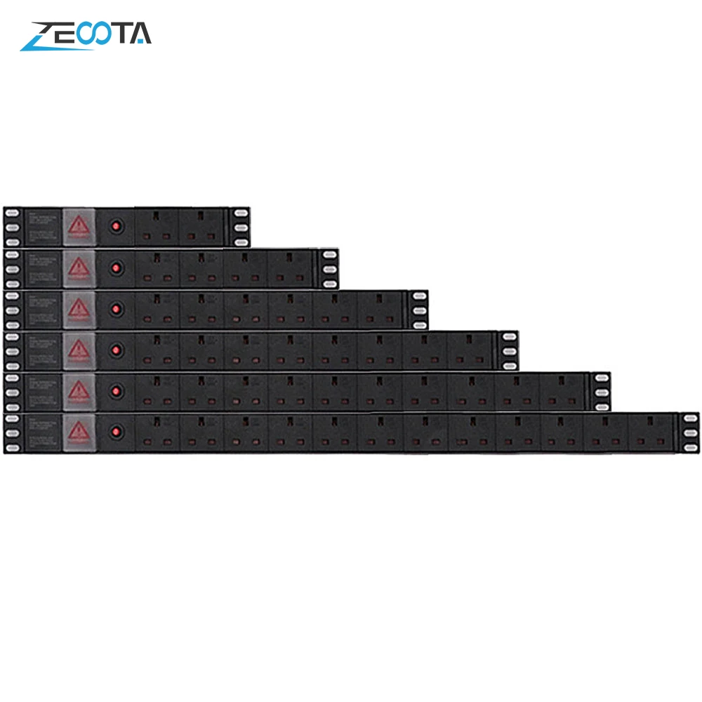 Удлинитель PDU сетевой распределительный блок для шкафа розетки Великобритании