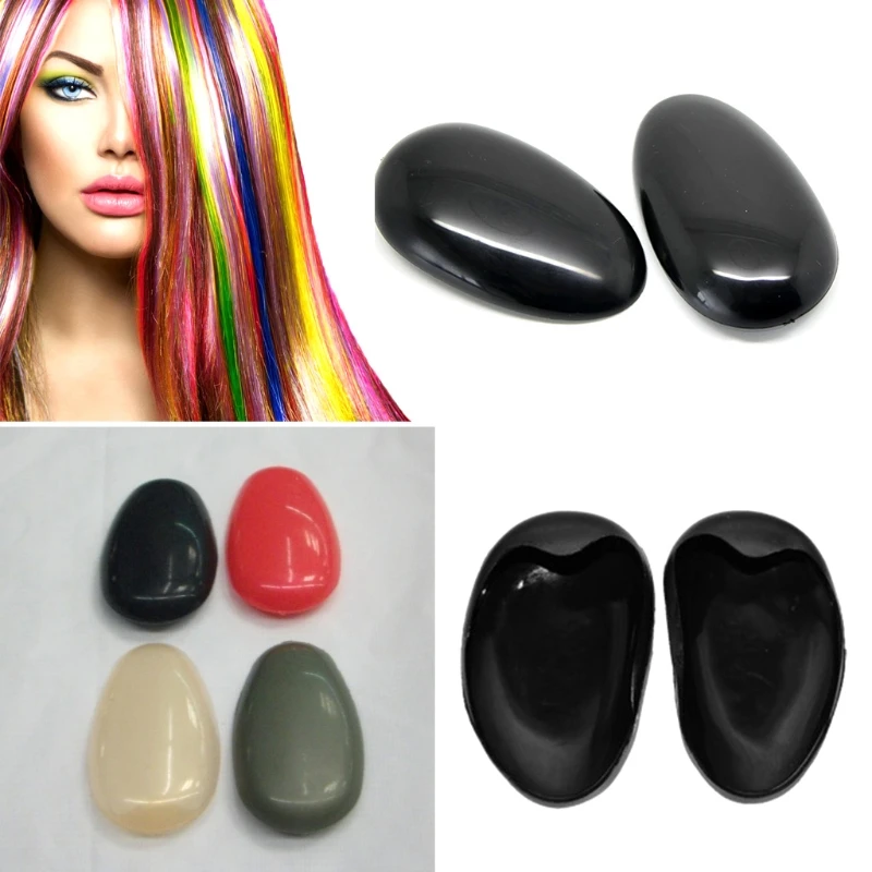

1 Pair Plastic Ear Cover Hair Dye Color Coloring Shield Protect Guard Salon New