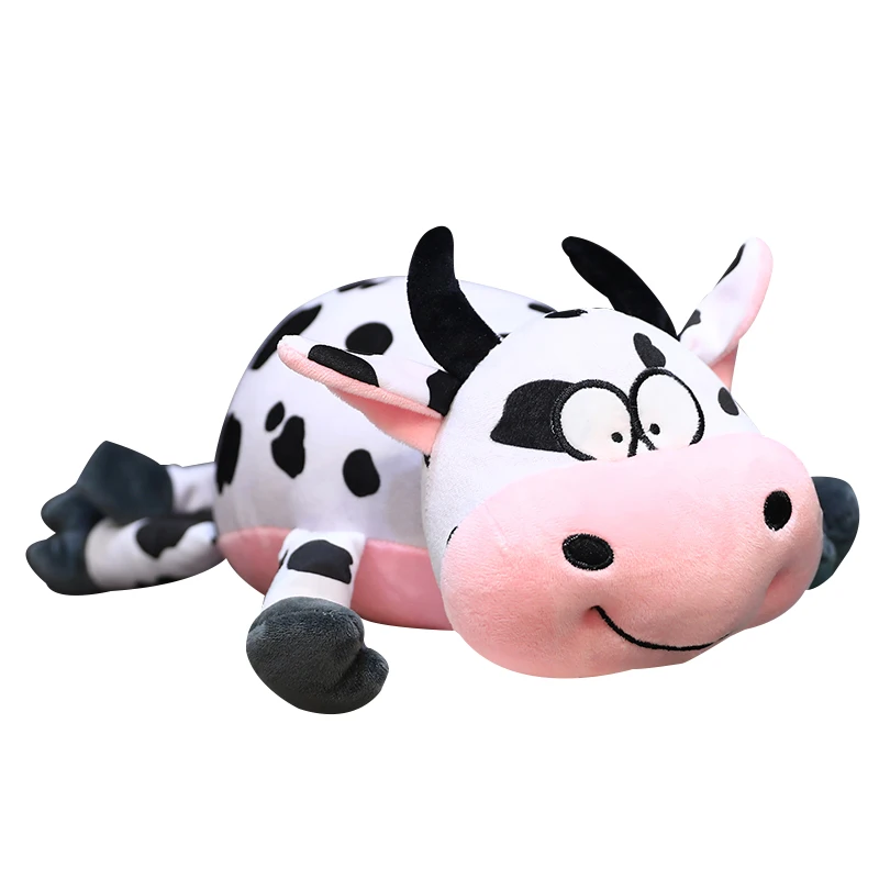 

40-75cm Cartoon Plush Cow Toy Stuffed Animal Cattle Plush Toys Cattle Pillow Appease Pillow For Girl Child Birthday Xmas Gifts