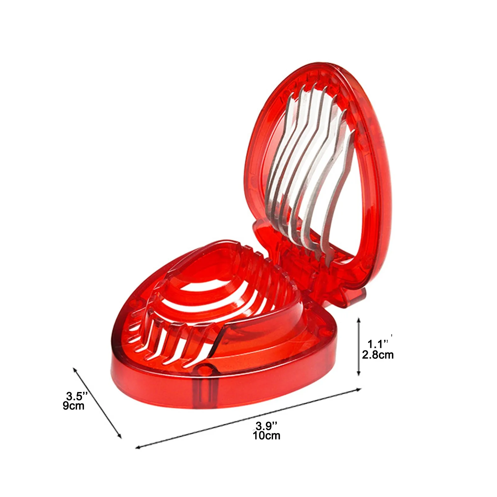 

Strawberry Slicer Fruit Cutter Carving Tool Salad Cutter Stainless Steel Strawberry Cutter Fruit Slicer Kitchen Gadgets#p3