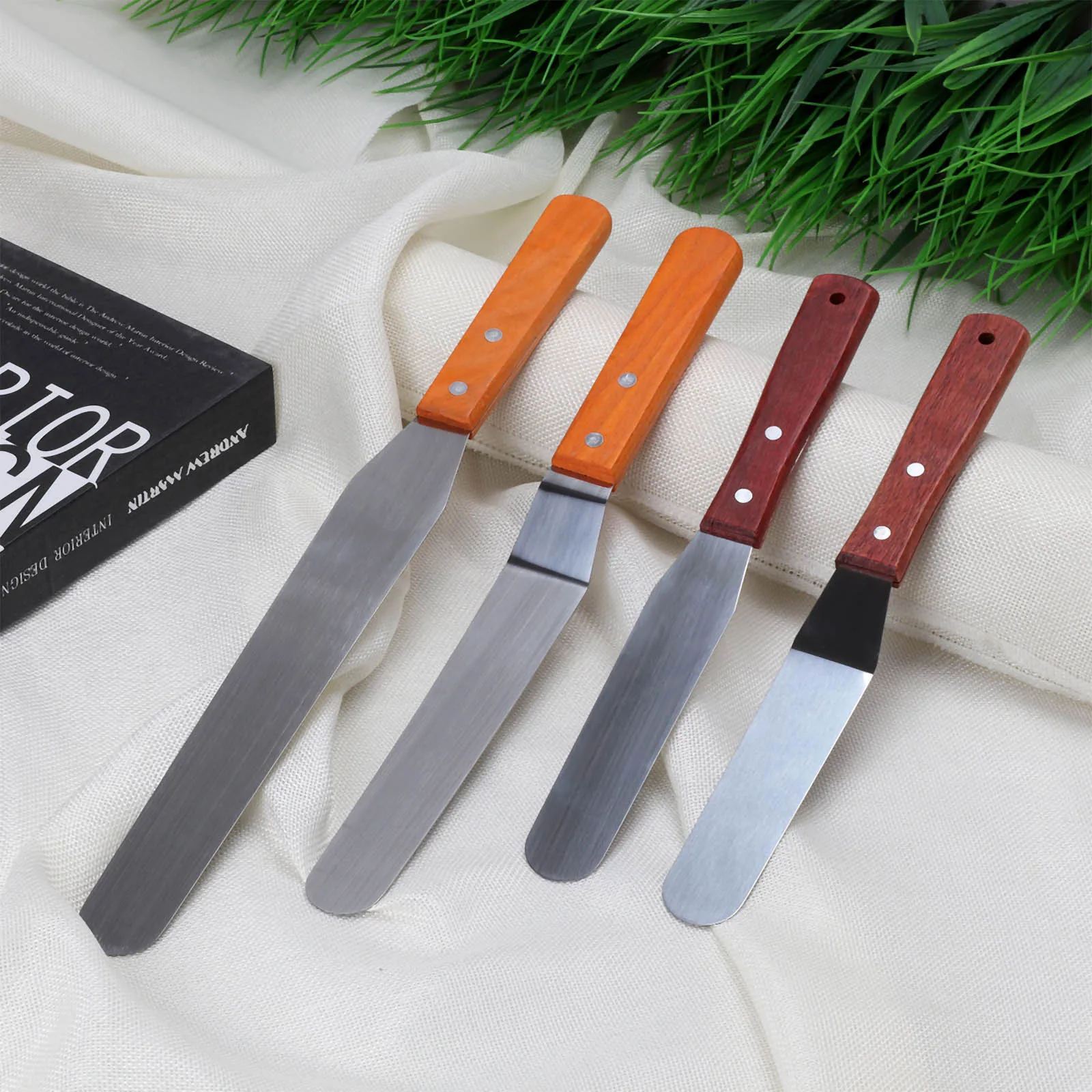 Нержавеющая сталь масло кондитерский гладкий нож для кремового торта шпатель