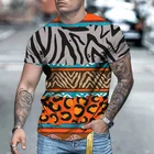 Летняя мужская футболка, лучший дизайн, уличный тренд, граффити, 3D-печать, буквы, геометрические полоски, элементы, для отдыха, Мужская футболка