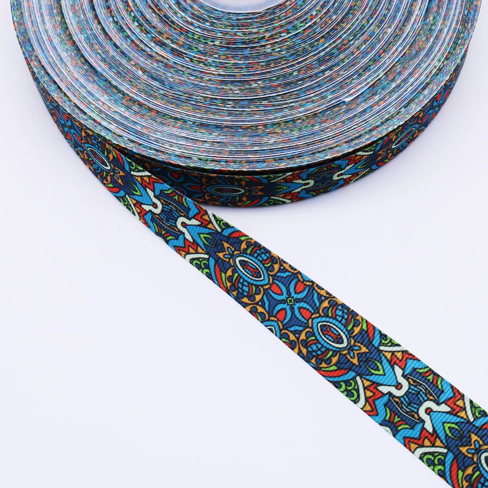 8YD 25mm theme Grosgrain Ribbons Handmade DIY Headwear accessories wedding decoration packaging gifts DD-054 | Дом и сад