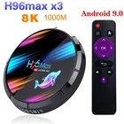 H96 Max X3 Смарт ТВ приставка Android 9,0 4 Гб ОЗУ 32 ГБ64 Гб128 ГБ Amlogic s905X3 Tvbox 2,4G5G Wi-Fi BT4.0 1000M 4K Mediaspeler H96Max