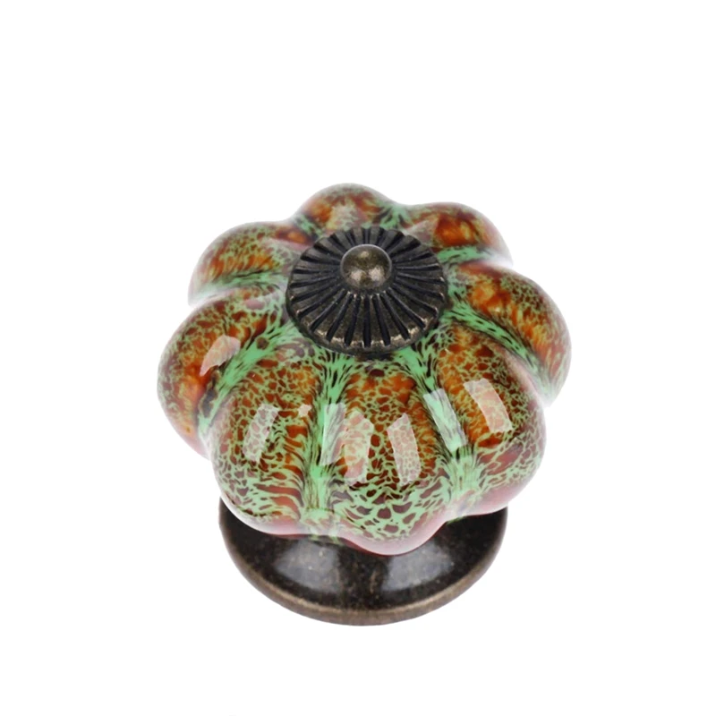 10 шт./компл. Керамика ручки с красочными и в форме тыкв выдвижными ящиками для