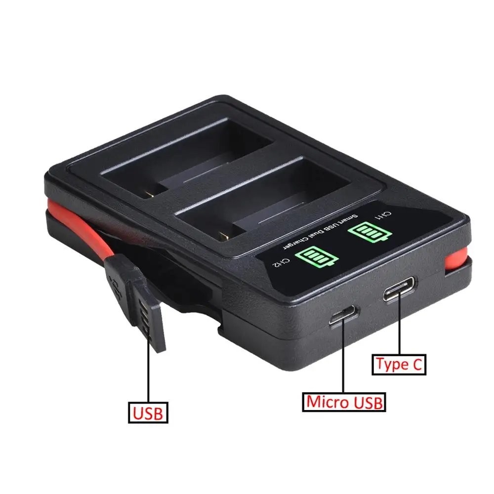 LP-E8 LP E8 зарядное устройство с USB и портом Type-C для Canon EOS 550D 600D 650D 700D X4 X5 X6i X7i T2i T3i LPE8