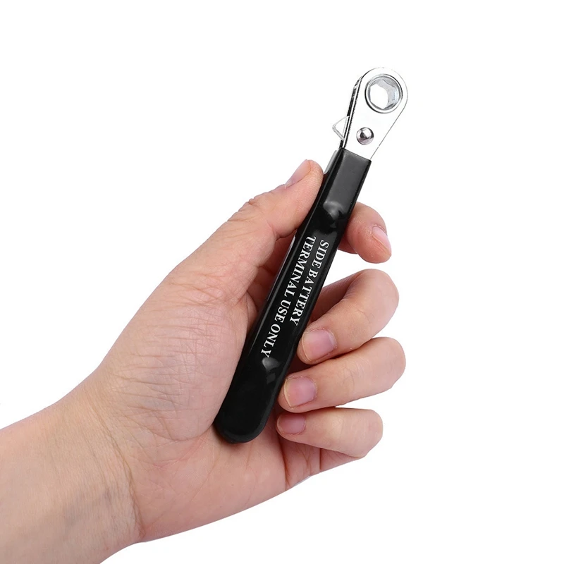 Car Styling Reversible 5/16 inch Hex Head Battery Bolt Side Wrench Terminal Ratchet 5.5In/14cm Long Insul |
