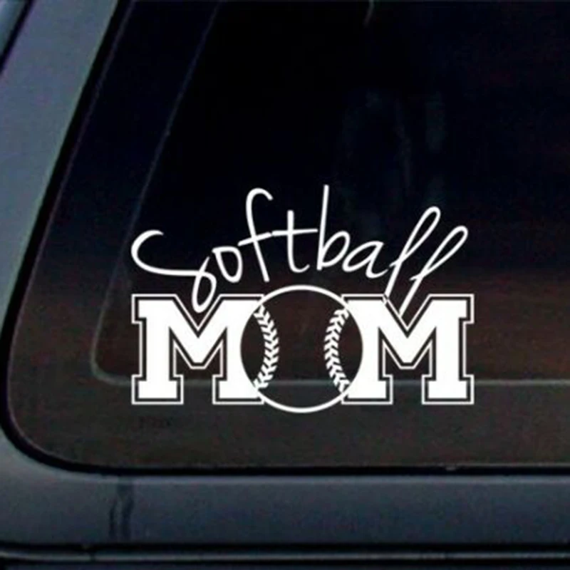 16*10 6 см уникальная крутая графика Softball Mom Спортивная Автомобильная