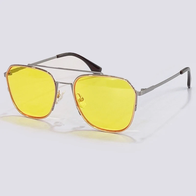 2021 Large Frame Square Sunglasses Women Brand Ligth Color Sun Glasses Male Female Feminino Retro UV400 Lentes De Sol Mujer