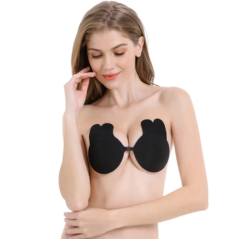 

Милая женская лента для бюстгальтера с невидимой передней пряжкой, многоразовые клейкие накладки на соски для груди, новый силикон