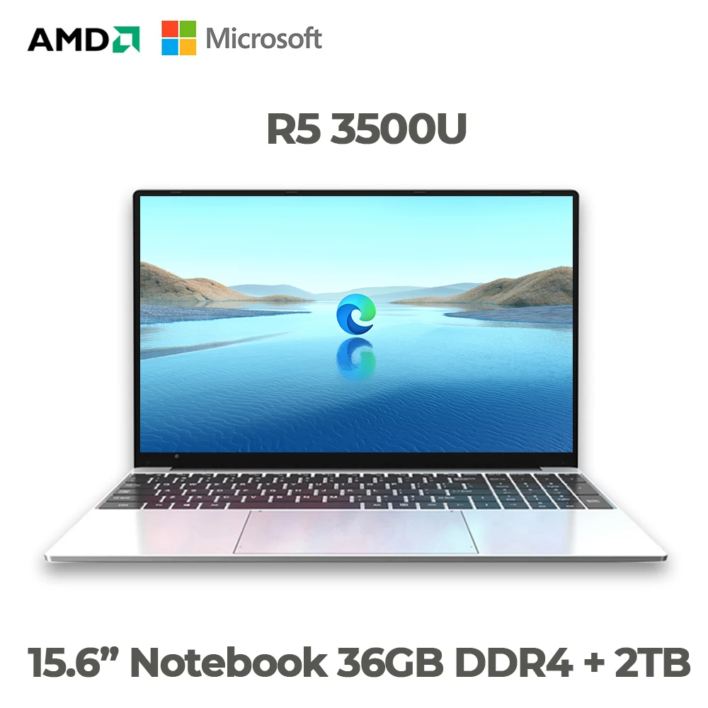 Металлический ультрабук AMD Ryzen 5 3500U для игрового компьютера 15 - Цена: 819