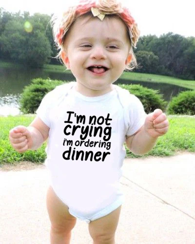 Я не плачет летние детские топы для детей боди новорожденных маленьких мальчиков