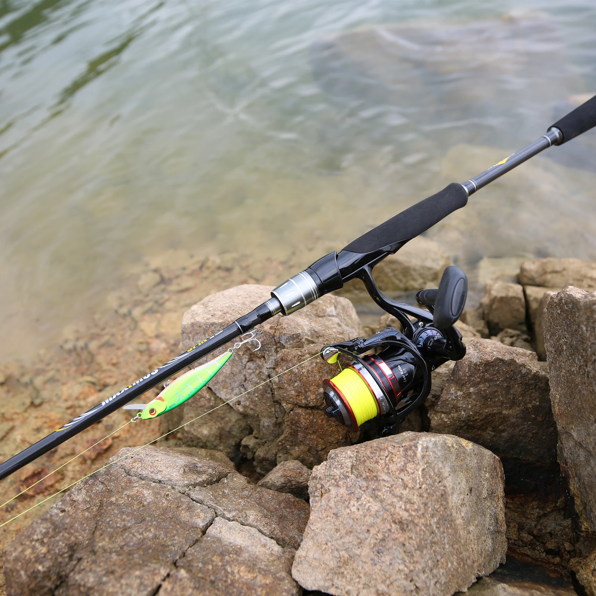 MIFINE MAXIMUS Spinning Lure Fishing Rod 1.68m 2.1m 2.4m 2.7m 3.0m Carbon FUJI Travel Lure Rod Baitcasting 3-50g Action ML/M/MH