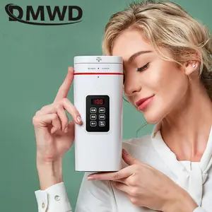 Портативный электрический чайник DMWD 500 мл, Термокружка для чая, кофе, бойлер, изоляция, бутылка для воды для путешествий, Кухонная техника 100-240 В