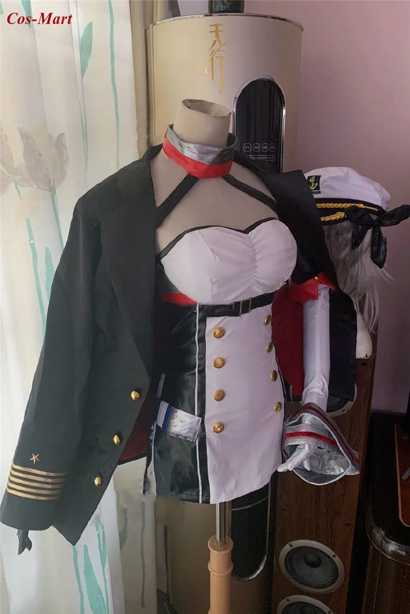 Горячая игра Azur Lane ВМС США Гонолулу Косплей Костюм Мода боевая униформа