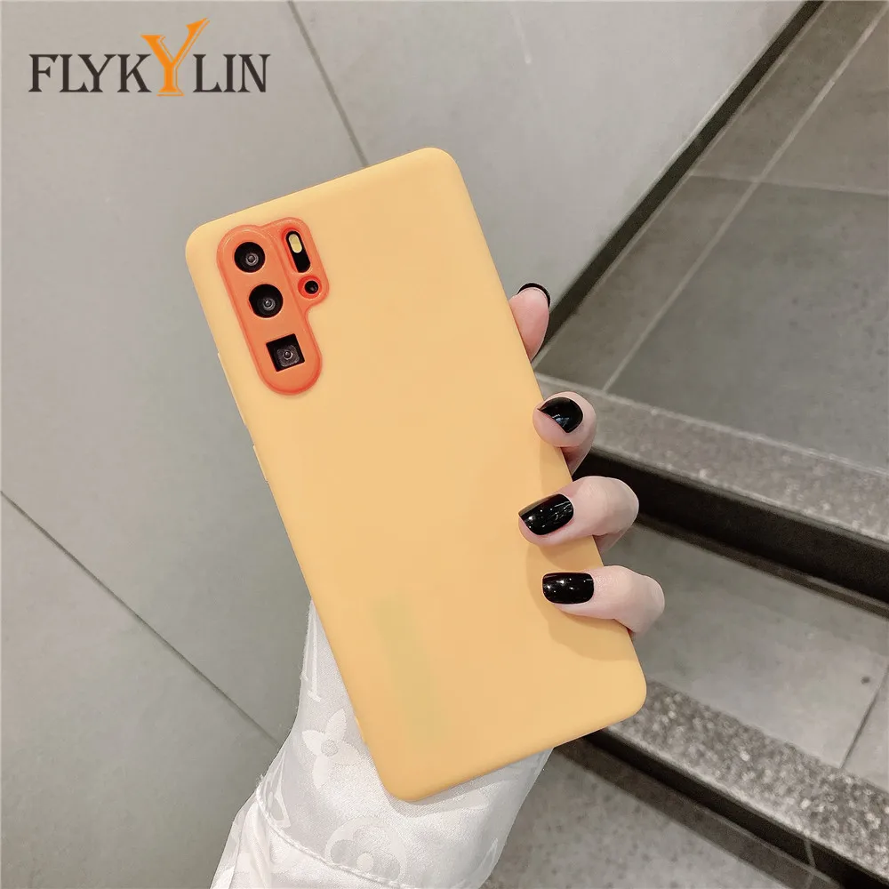 Silicon Protect Camera Phone Case For Huawei P30 Pro Mate 30 Soft TPU Candy Color Shockproof Honor 9X 20 |