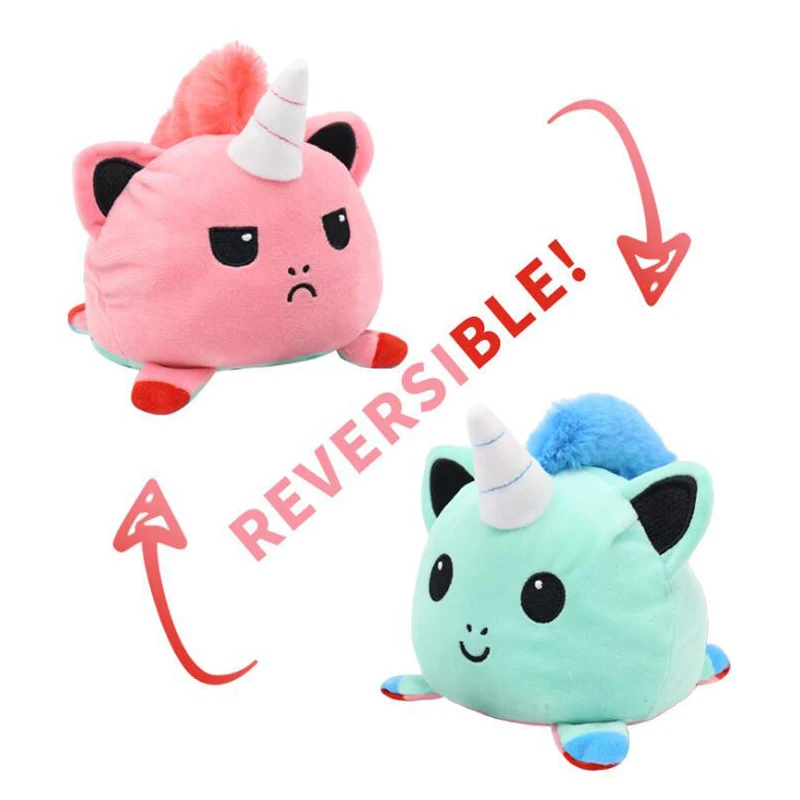 Бесплатная доставка двусторонняя кошка-гэто Детский мягкий подарок плюшевые