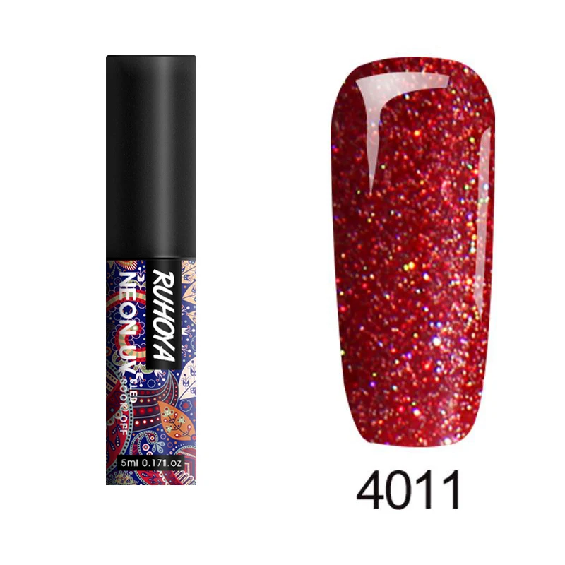 Ruhoya неоновый лак для ногтей 5 мл штамповочная Краска Лак геллак Nagellak