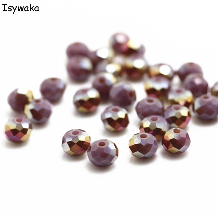 Распродажа однотонные разноцветные бусины 4*6 мм 300 шт. австрийские граненые