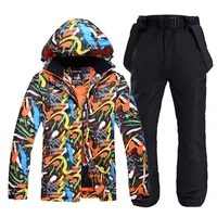 30 cheap mens ice snow suit clothing snowboarding sets waterproof winter outdoor wear ski costumes jacket suspended pant