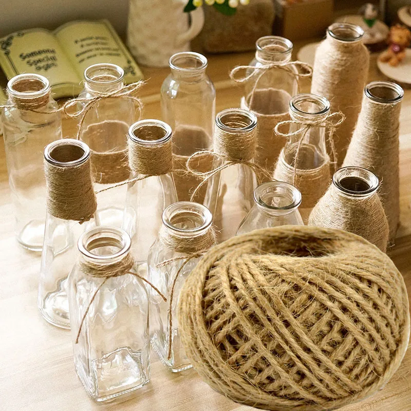 Джутовая подарочная упаковка из натурального мешковины 30 м веревочный шнур