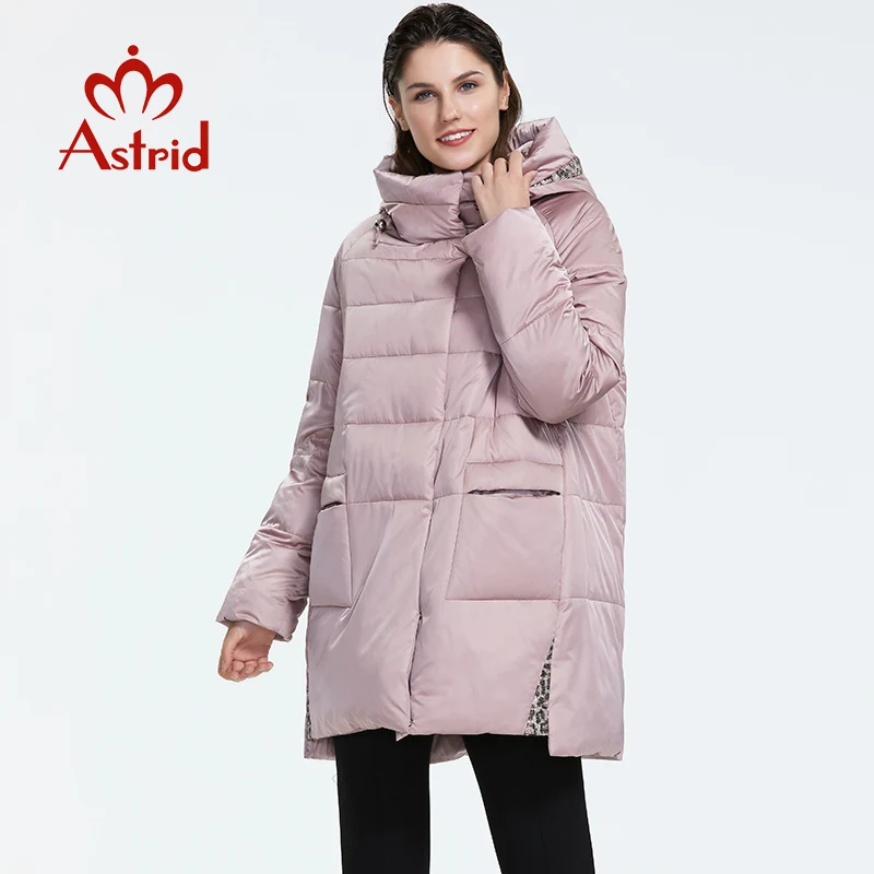 Astrid 2019 Зима новое поступление пуховик женская свободная одежда верхняя высокое