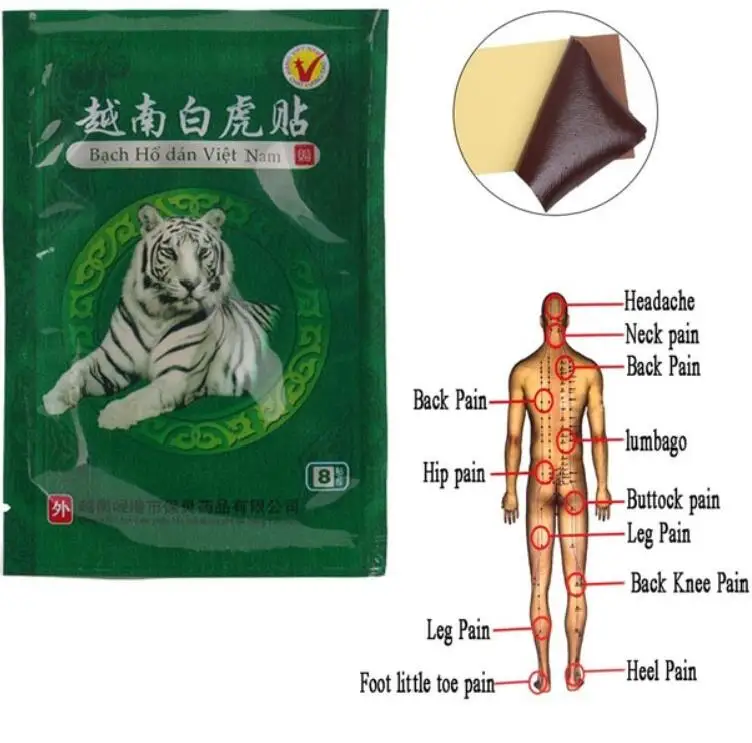 40 шт Белый тигр бальзам китайский медицинский пластырь от боли в суставах на