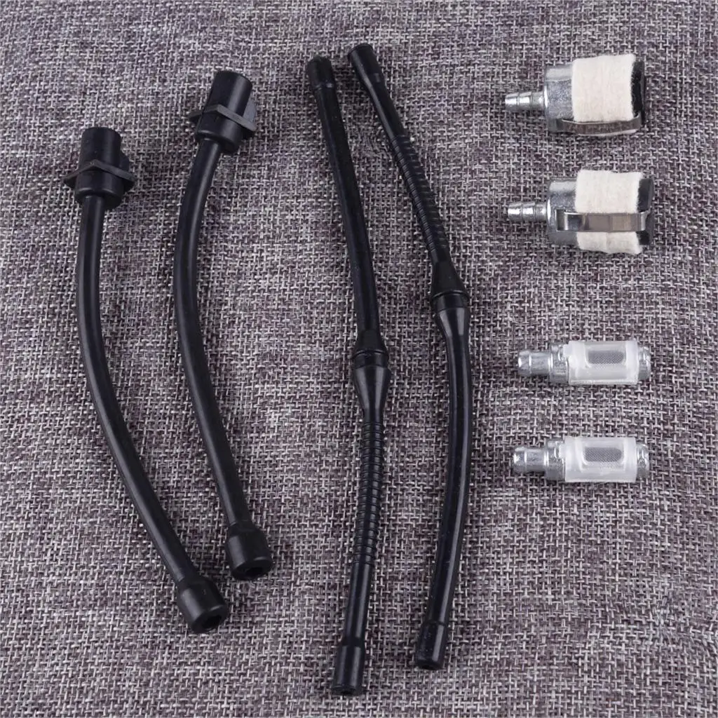 LETAOSK 8 шт. шланг комплект бензопила запасные части для 45cc 52cc 58cc масляный топливный