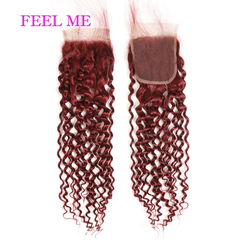 FEEL ME малайзийские свободные пучки глубоких волнистых волос с закрытием