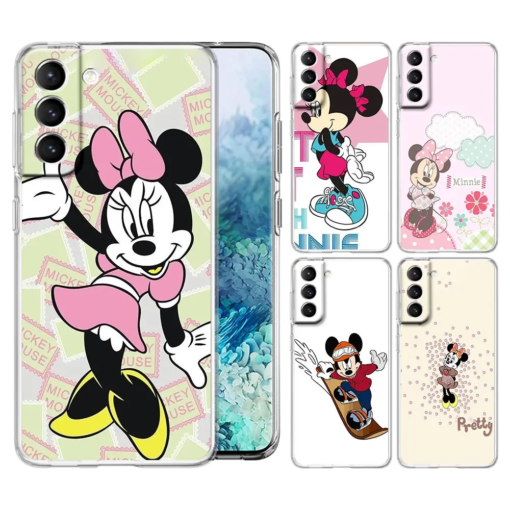 

Чехол с Микки-Маусом для Samsung Galaxy S20 S21 FE S10 S20 Plus S21 S20 Ultra 5G S10 Lite, прозрачный мягкий чехол