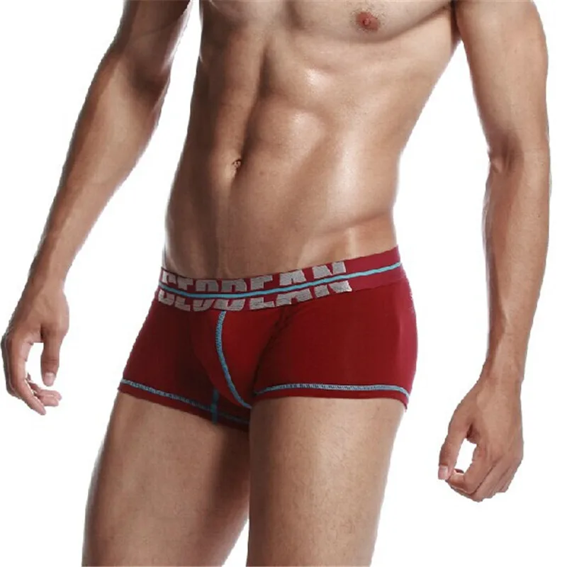 Боксеры мужские с заниженной талией пикантное нижнее белье цветной пояс 3 цвета